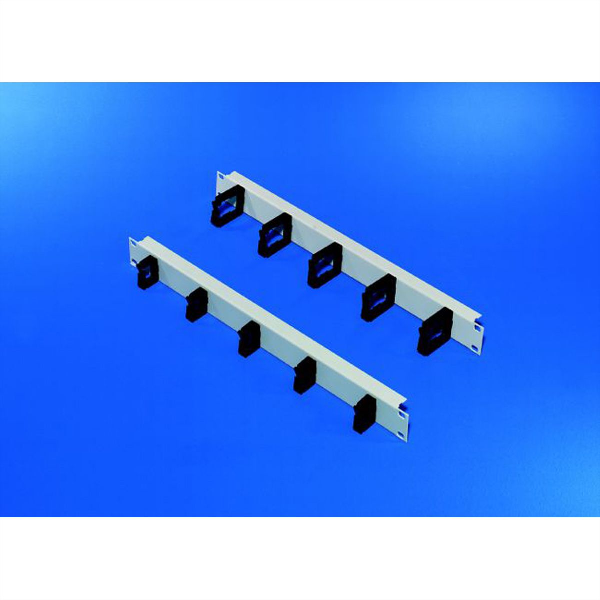 SCHROFF Face avant 19" avec oeillets de câble en plastique - FRONTPL.M.KABELOESEN 47HX50B