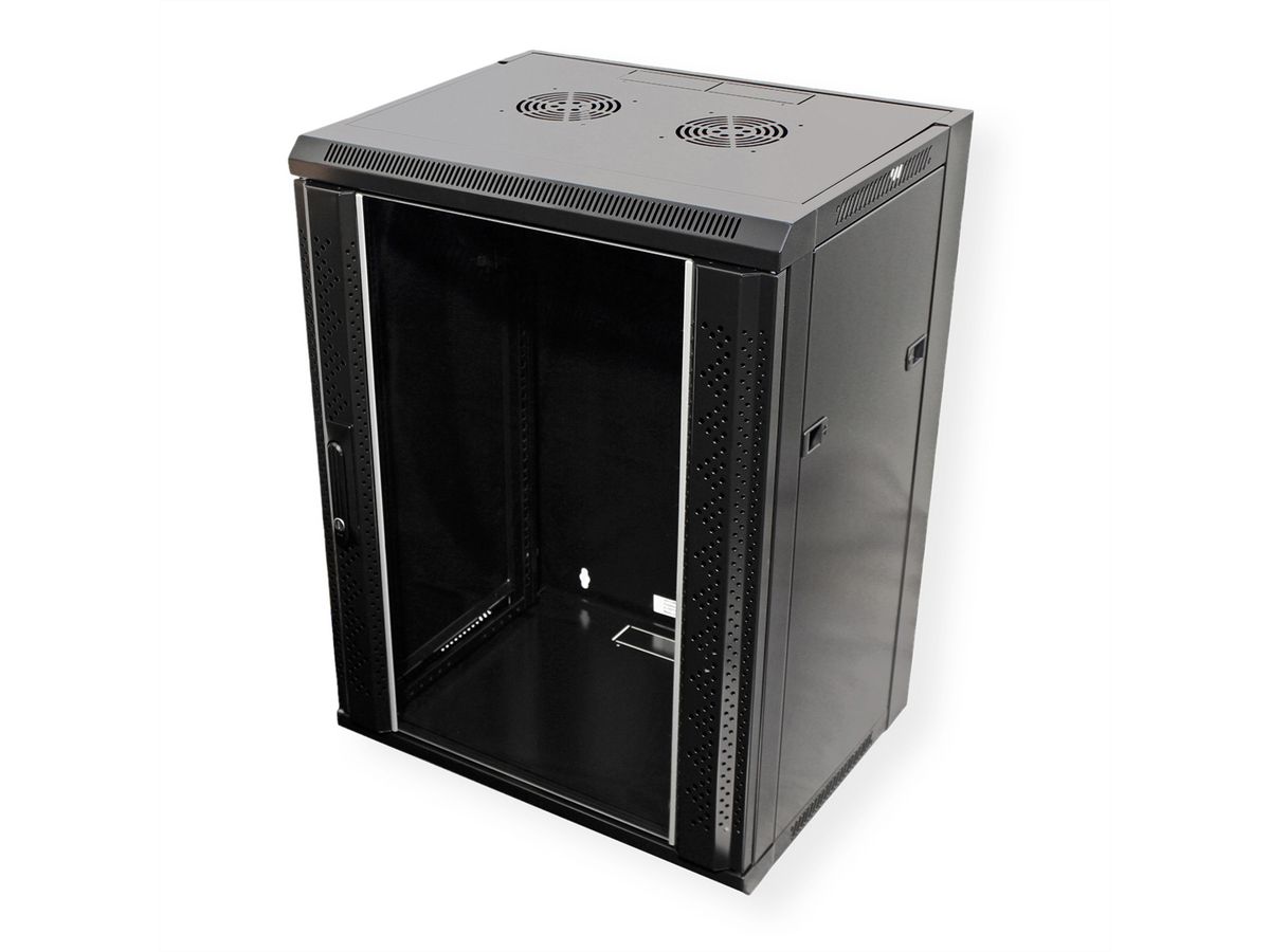 VALUE Armoire murale 15 UH (HxLxP) 775x570x600 mm, noir