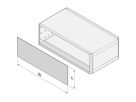 SCHROFF RatiopacPRO Face avant CEM, fendue, blindée, 2 U, 84 CV, 2,5 mm, alu