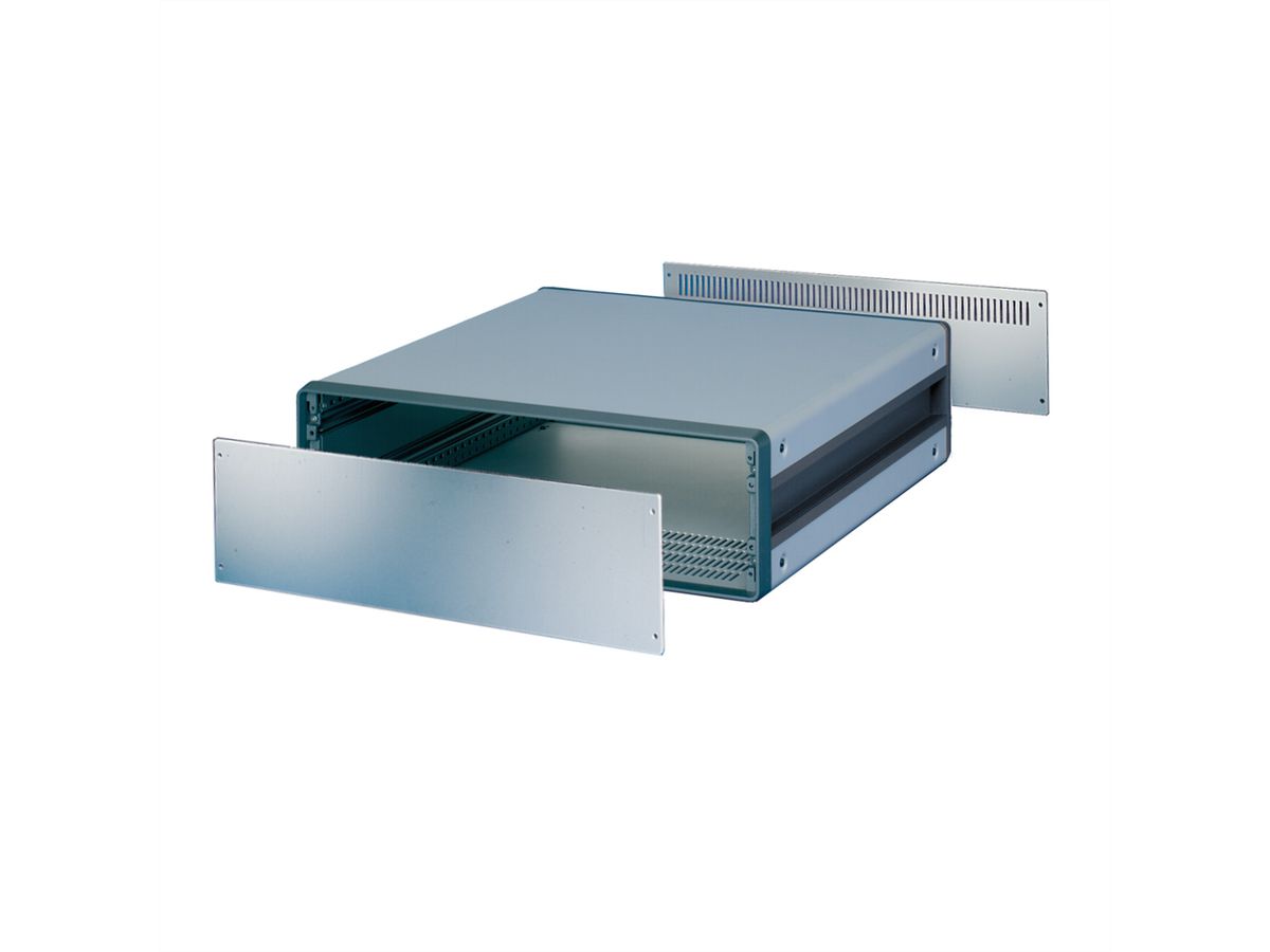 Face avant CompacPRO SCHROFF, 3 U, 63 CV, 2 mm, alu, anodisé, bords non traités