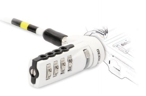 Mobilis 001254 câble antivol Blanc 1,8 m