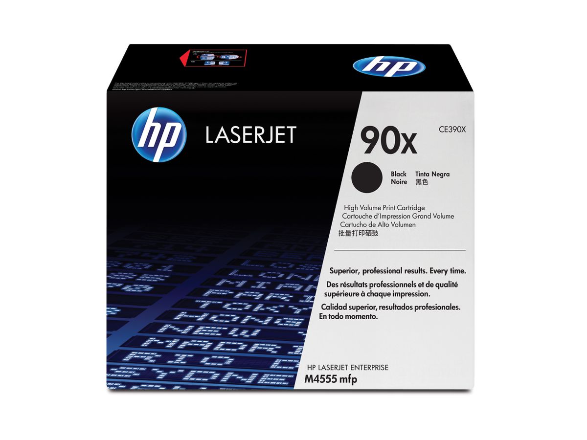HP 90X toner LaserJet noir grande capacité authentique