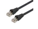 TELEGÄRTNER Cordon S/FTP, Cat.6A, LSOH, noir, 2 m