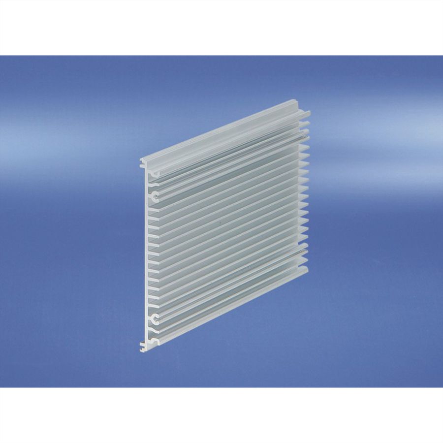 Cadre SCHROFF, type unité enfichable, panneau latéral extrudé, avec ailettes de refroidissement, gauche ou droite, 3 U, 160 mm