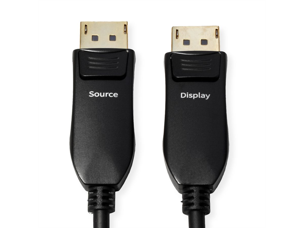 ROLINE Câble DisplayPort v2.1 (AOC), M/M, 20 m