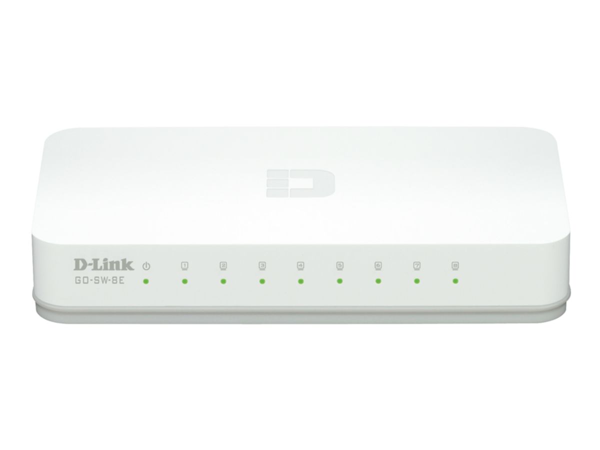 D-Link GO-SW-8E/E commutateur réseau Non-géré Fast Ethernet (10/100) Blanc