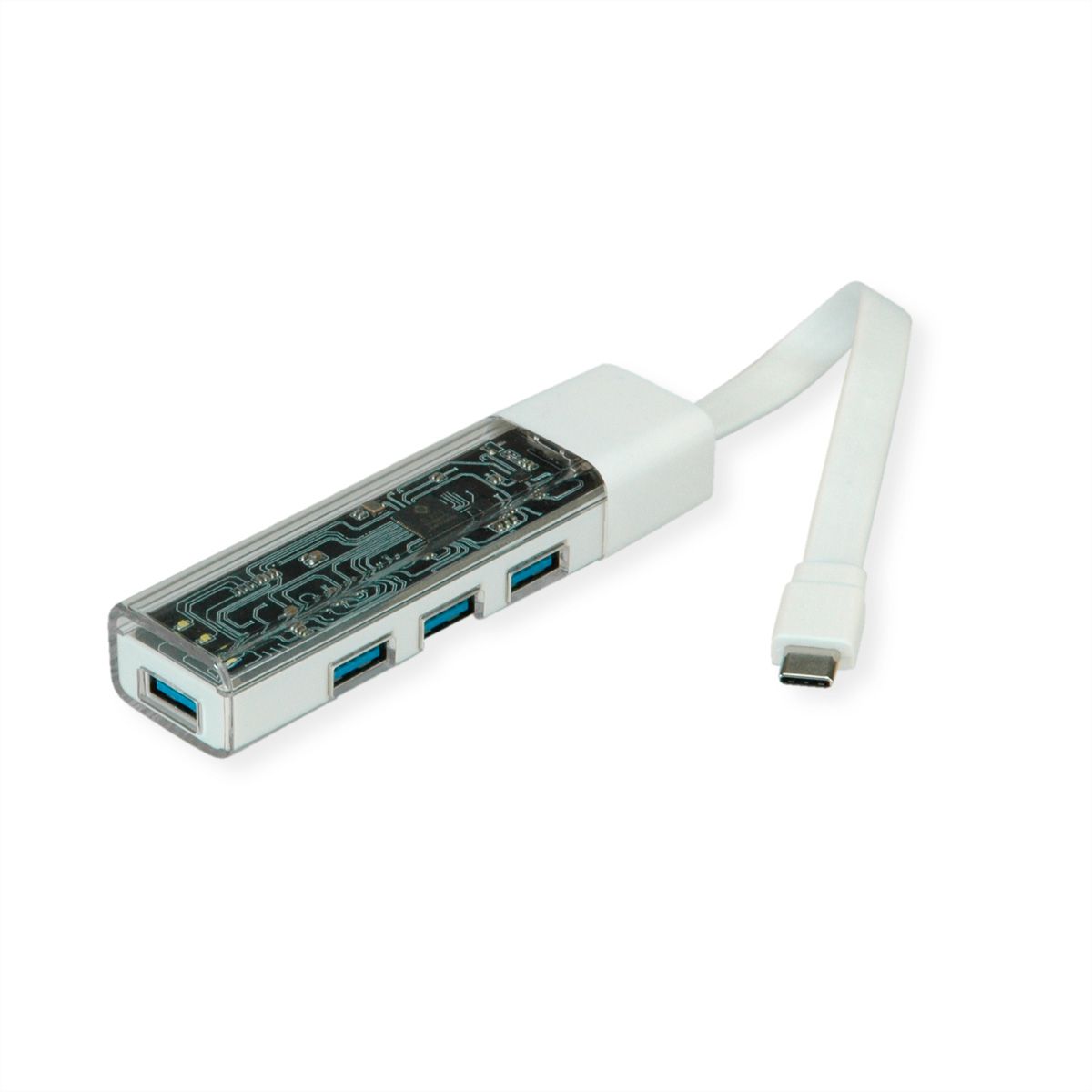 ROLINE Hub USB 3.2 Gen 1, 4 ports, type A+C