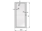 SCHROFF Eurorack Porte Vitrée Avec Verre Acrylique, RAL 7035, 16 U 600W