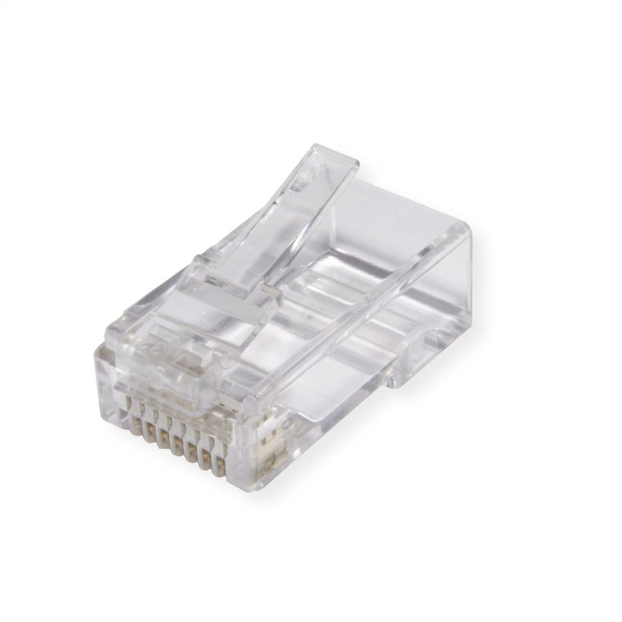 ROLINE Connecteur modulaire non blindé Cat.6A (Classe EA), pour câble solide/tresse, 10 unités