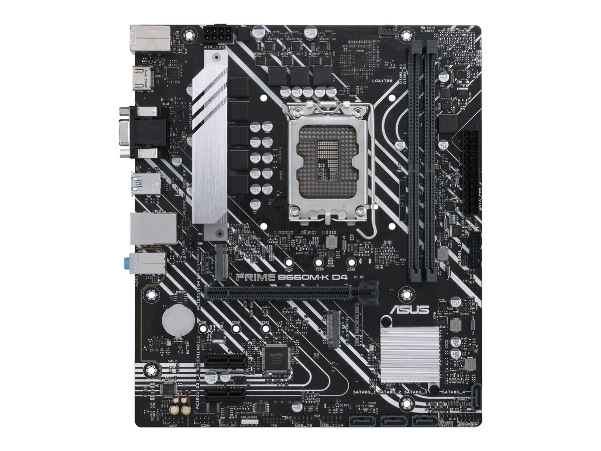 ASUS 1700 PRIME B660M-K D4 M-ATX Intel B660 LGA 1700 micro ATX