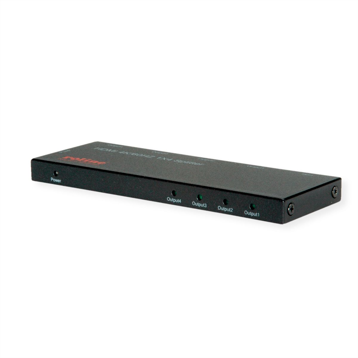 ROLINE Distributeur HDMI, Ultra Slim, quadruple