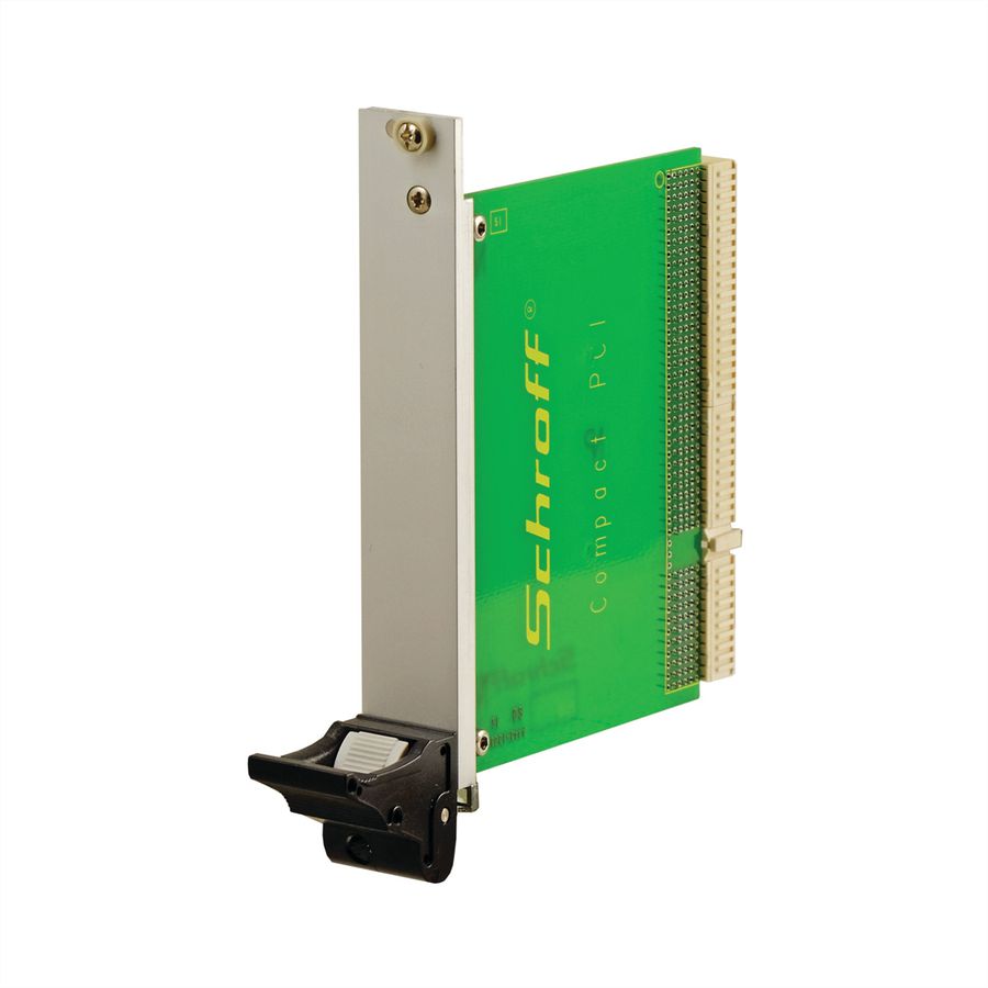 SCHROFF Plug-In Unit Kit avec poignée IEL pour E/S arrière, blindé, noir, 3 U, 8 HP