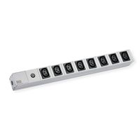 BACHMANN 19" Prise multiple 8 IEC320 C13 F avec IEC320 C14 M