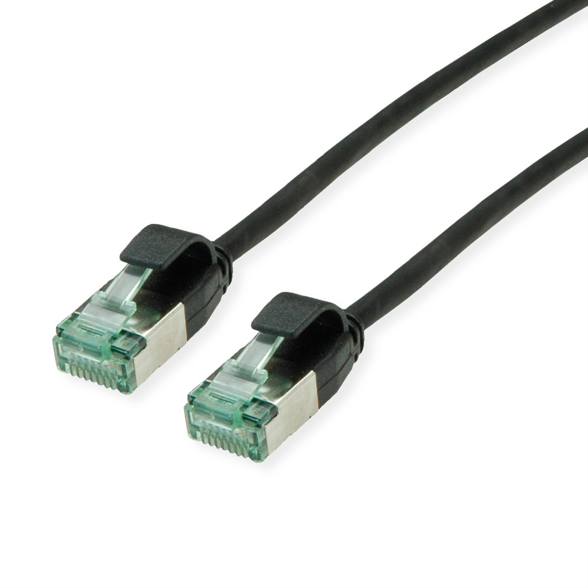 ROLINE RM Cordon DataCenter U/FTP Cat.6A (Classe EA), slim, noir, 0,5 m