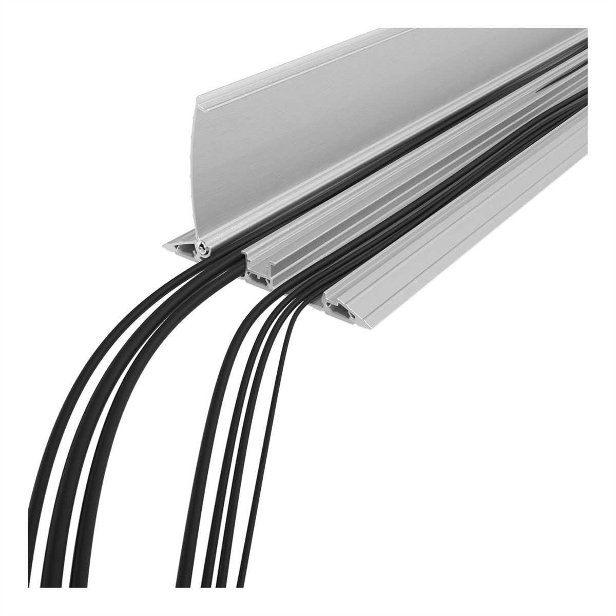 DATAFLEX Addit protège-câbles, droit 402, argent, 60 cm