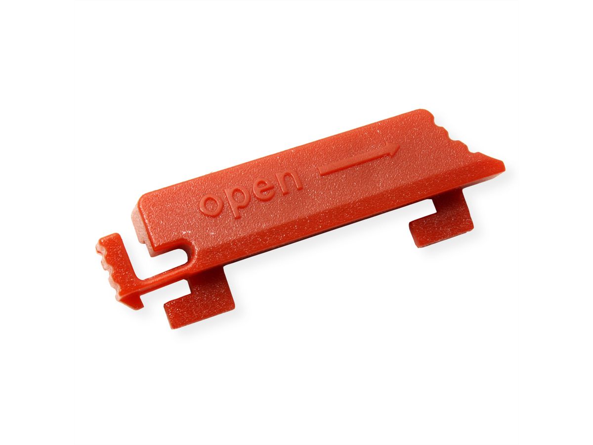 BACHMANN Languettes de verrouillage C13 doubles, rouge, pour C13, rouge