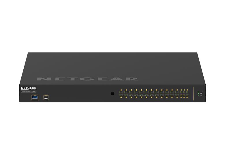 NETGEAR M4250-26G4XF-PoE+ Géré L2/L3 Gigabit Ethernet (10/100/1000) Connexion Ethernet, supportant l'alimentation via ce port (PoE) 1U Noir