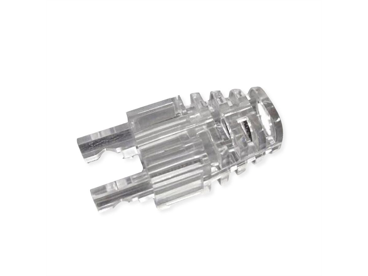 ROLINE Capuchon pour fiche RJ-45 EASY Passthrough, 10 pièces, pour connecteurs 21.17.3146/.3147, transparent