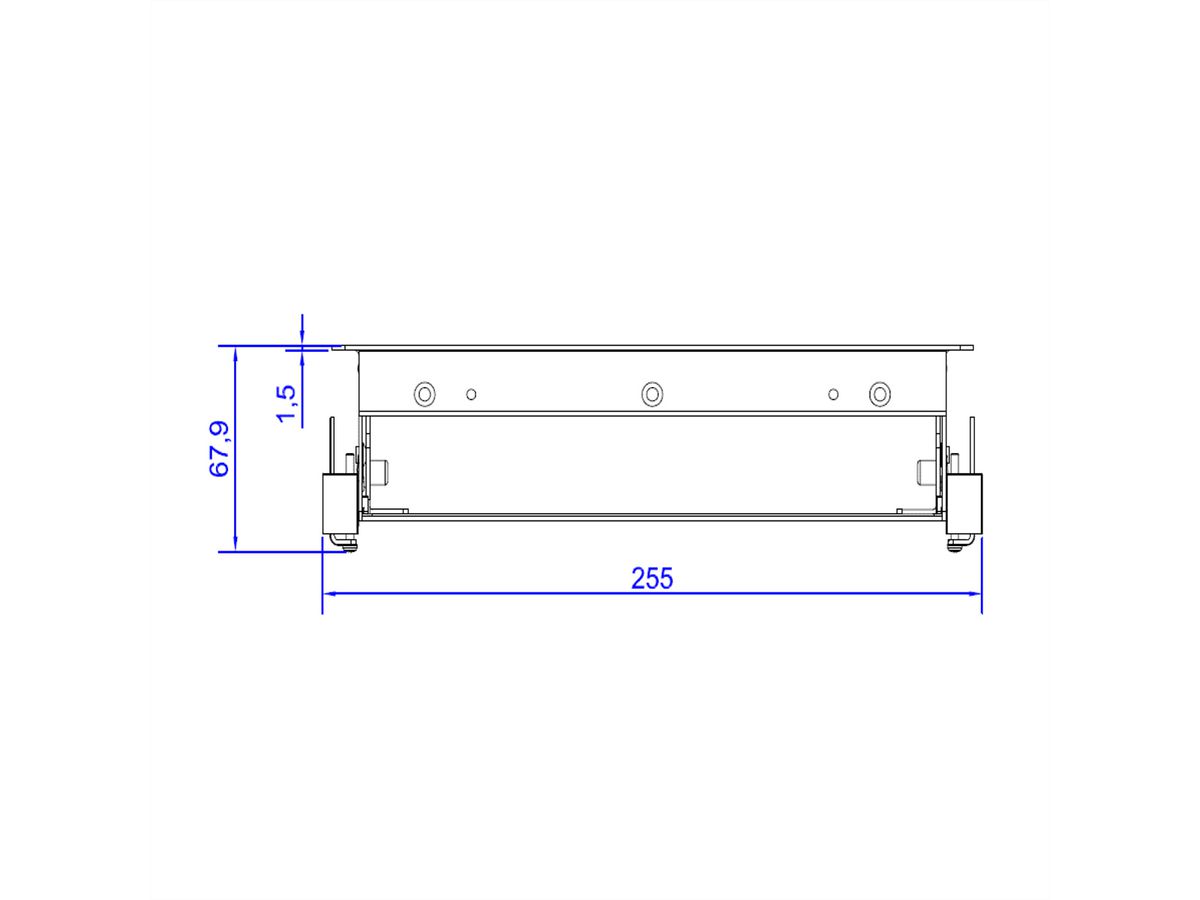 BACHMANN CONI cadre d'encastrement 3x acier inoxydable