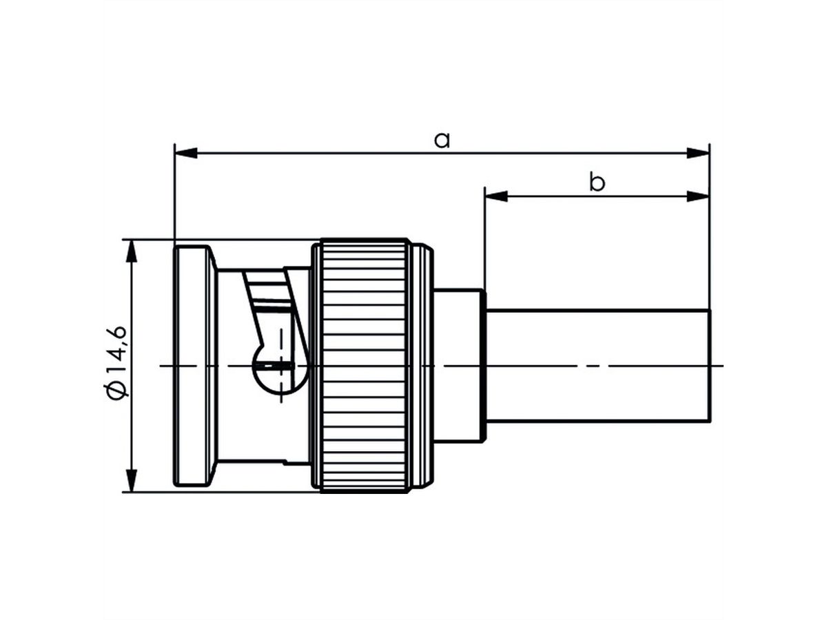 TELEGÄRTNER Connecteur BNC à sertir 75 ohms