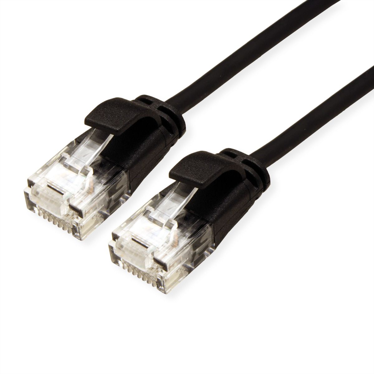 ROLINE Cordon Data Center UTP Cat.6A (Classe EA), LSOH, slim, noir, 2 m