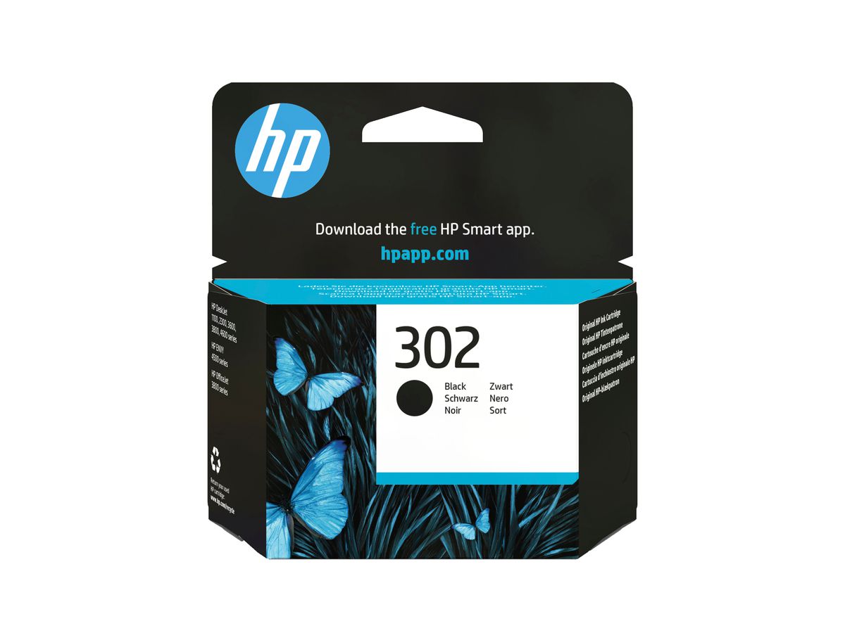 HP 302 Cartouche d’encre noire authentique