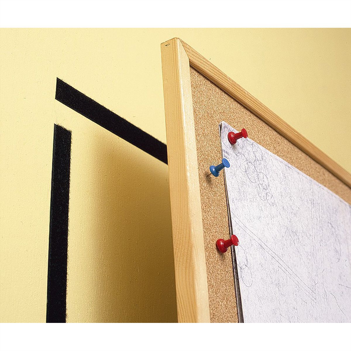 VELCRO® Bande 20mmx2.5m noir, crochets & velours autocollants