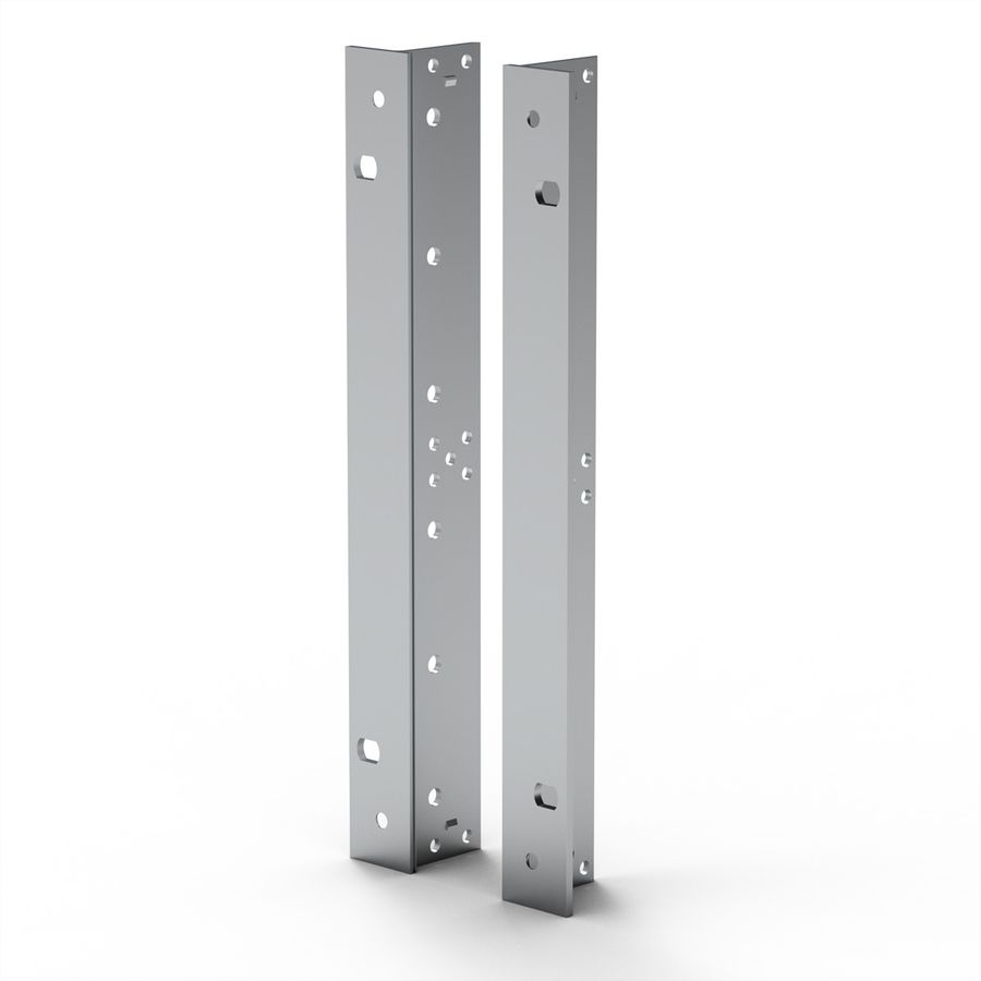 SCHROFF EuropacPRO 19" Support pour joint en acier inoxydable, type F, trous pour poignée, 6 U