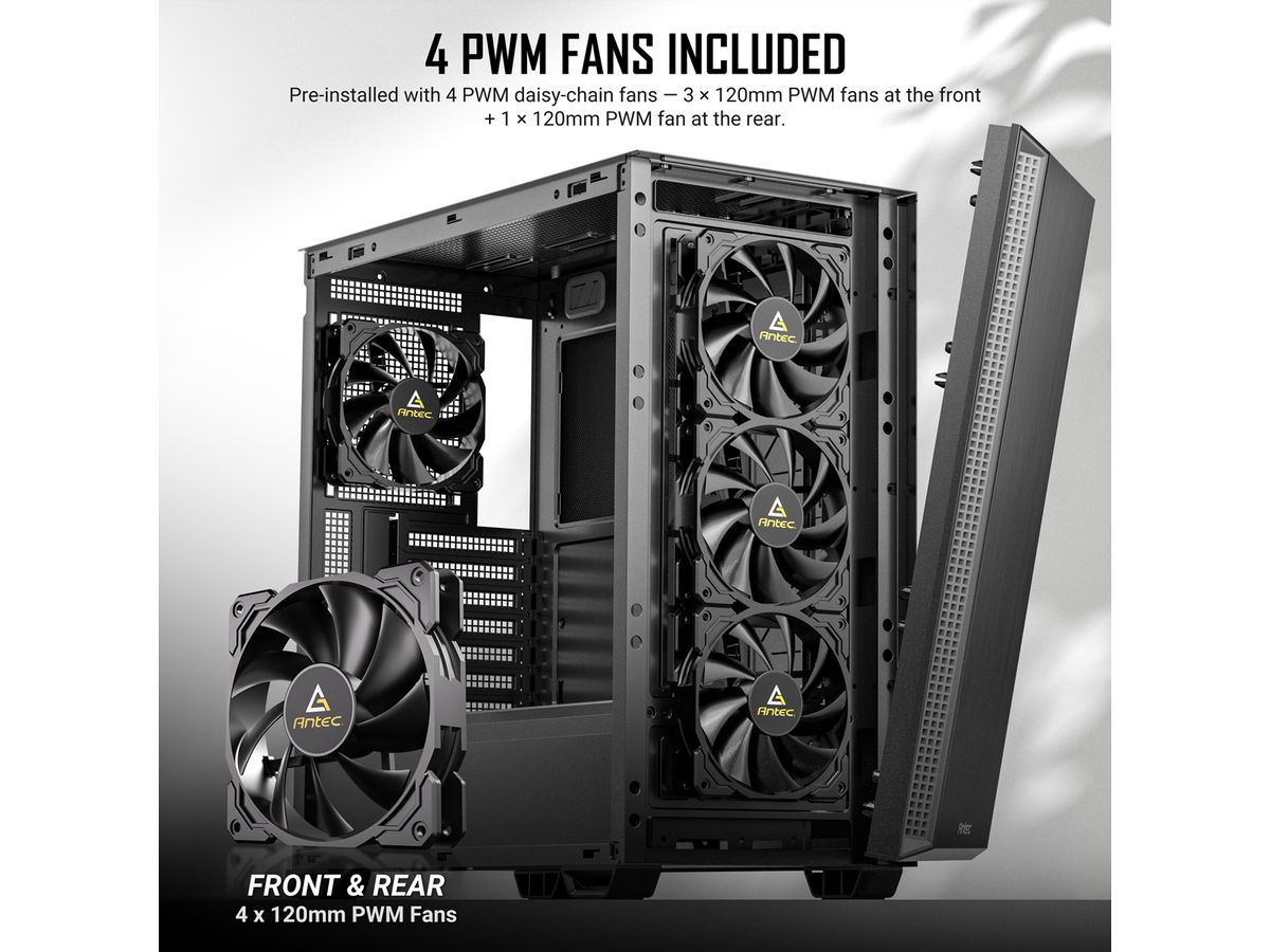ANTEC Performance P7S Boîtiers PC Mid Tower, ATX, M-ATX et ITX, argent