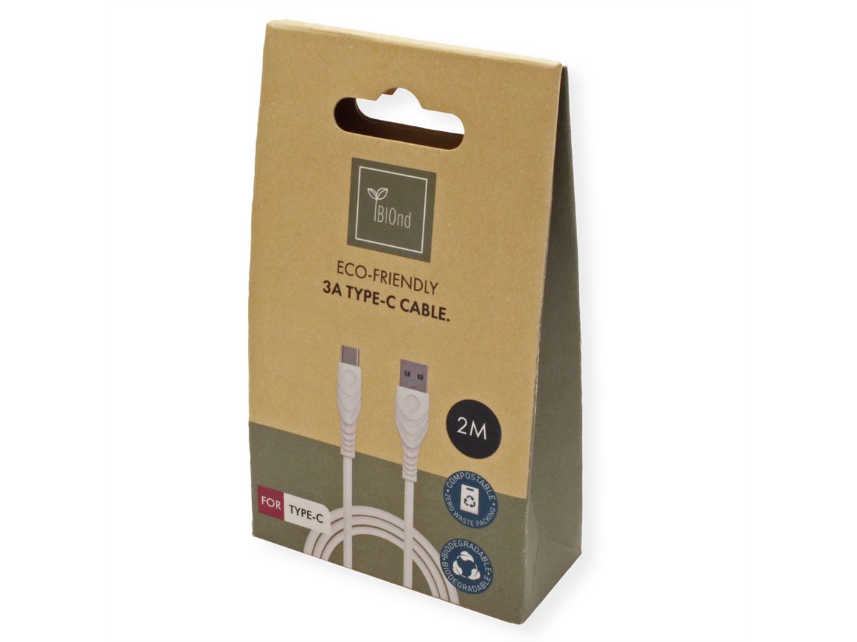 BIOnd BIO-20-TC Câble USB-A vers USB-C 3A, 2 m