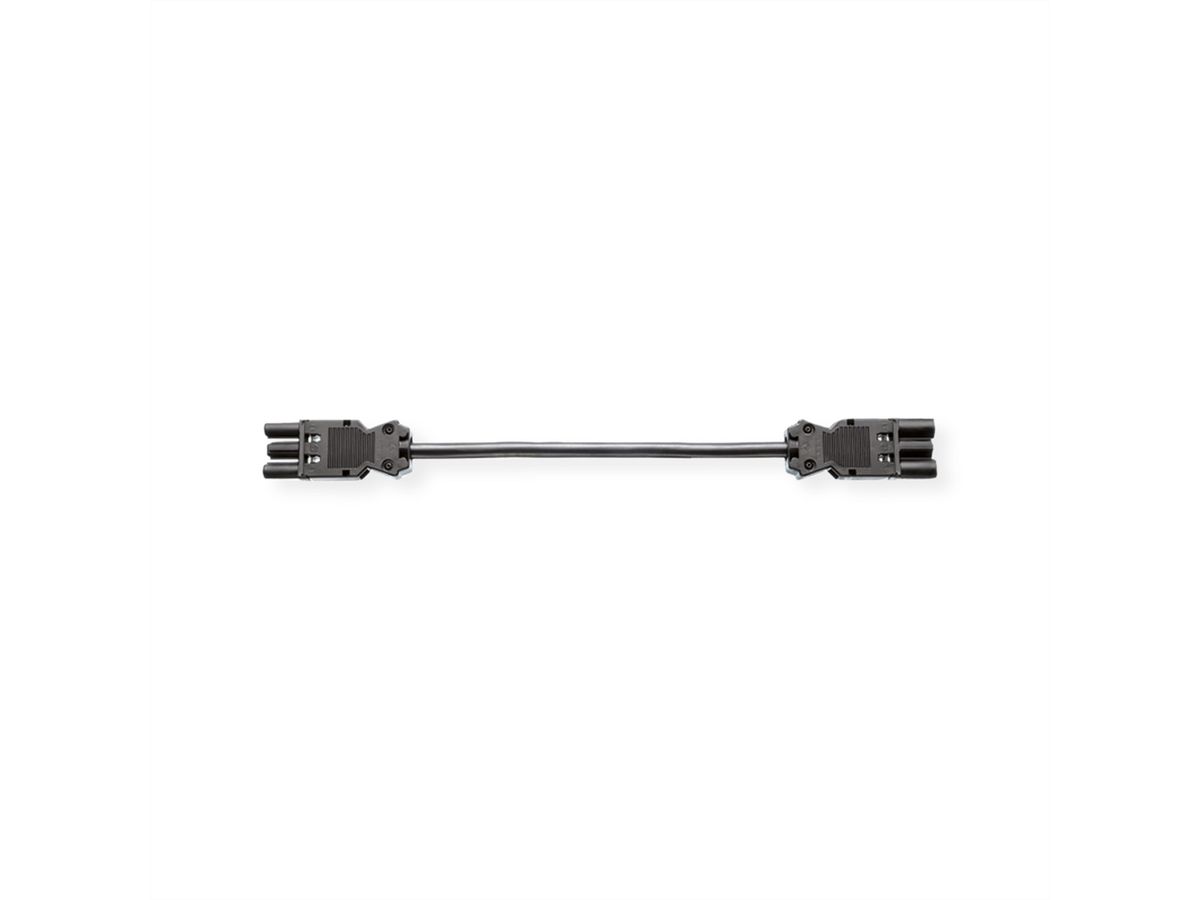 BACHMANN Câble prolongateur GST18-3 Mâle / femelle, noir, 0,3 m