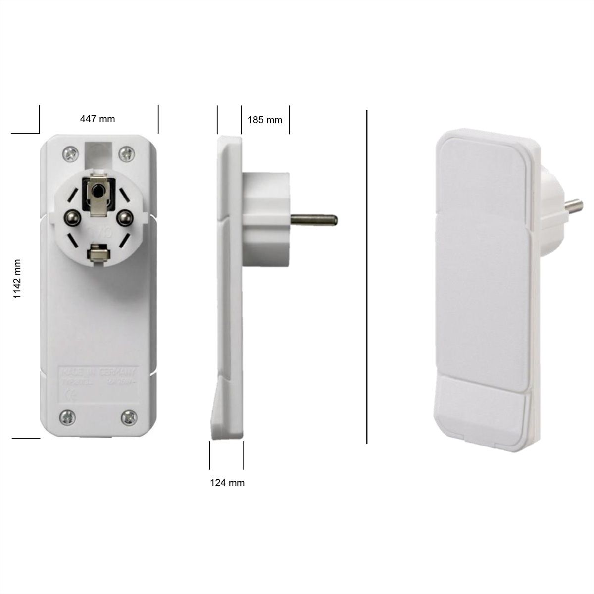 BACHMANN SMART PLUG Fiche de montage extra plate, blanc