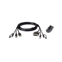 ATEN 2L-7D02DHX2 Kit de câbles KVM sécurisé HDMI à DVI-D USB
