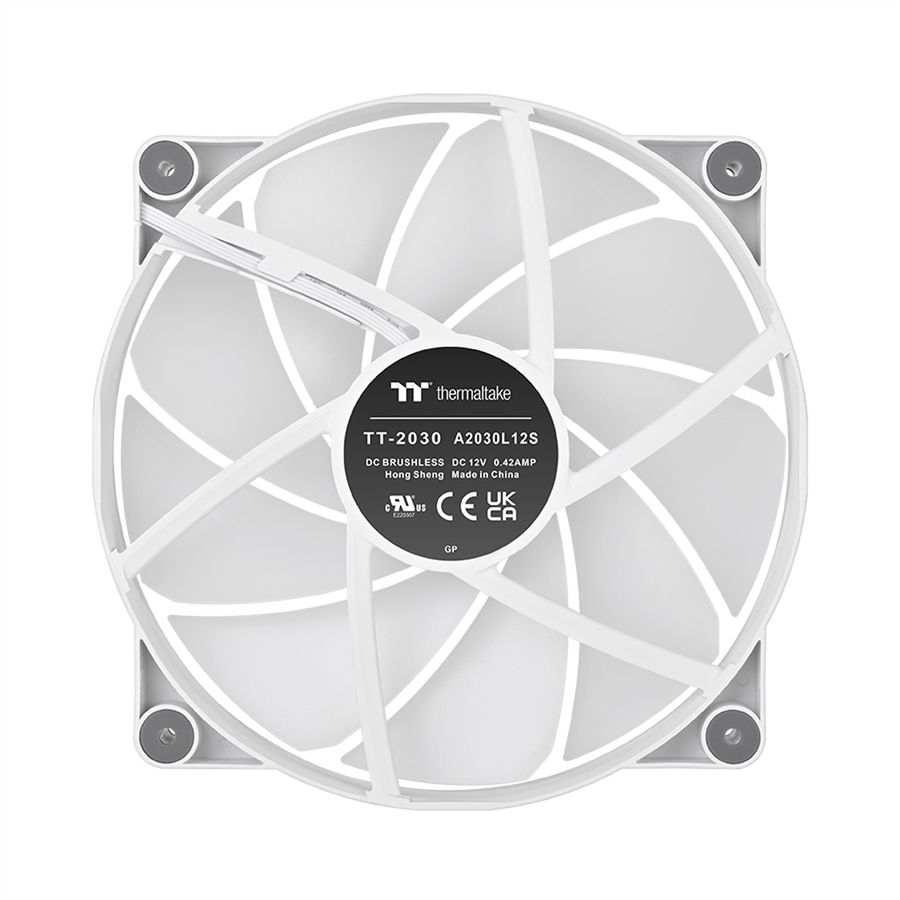 Thermaltake CT200 ARGB Sync 200mm Ventilateur de boîtier, blanc