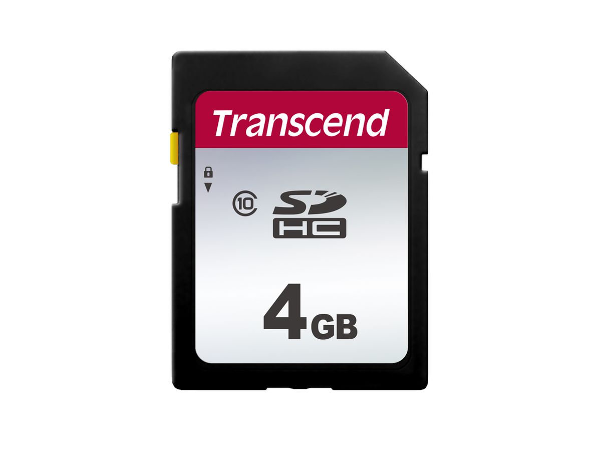 Transcend SDHC 300S 4GB mémoire flash 4 Go NAND Classe 10