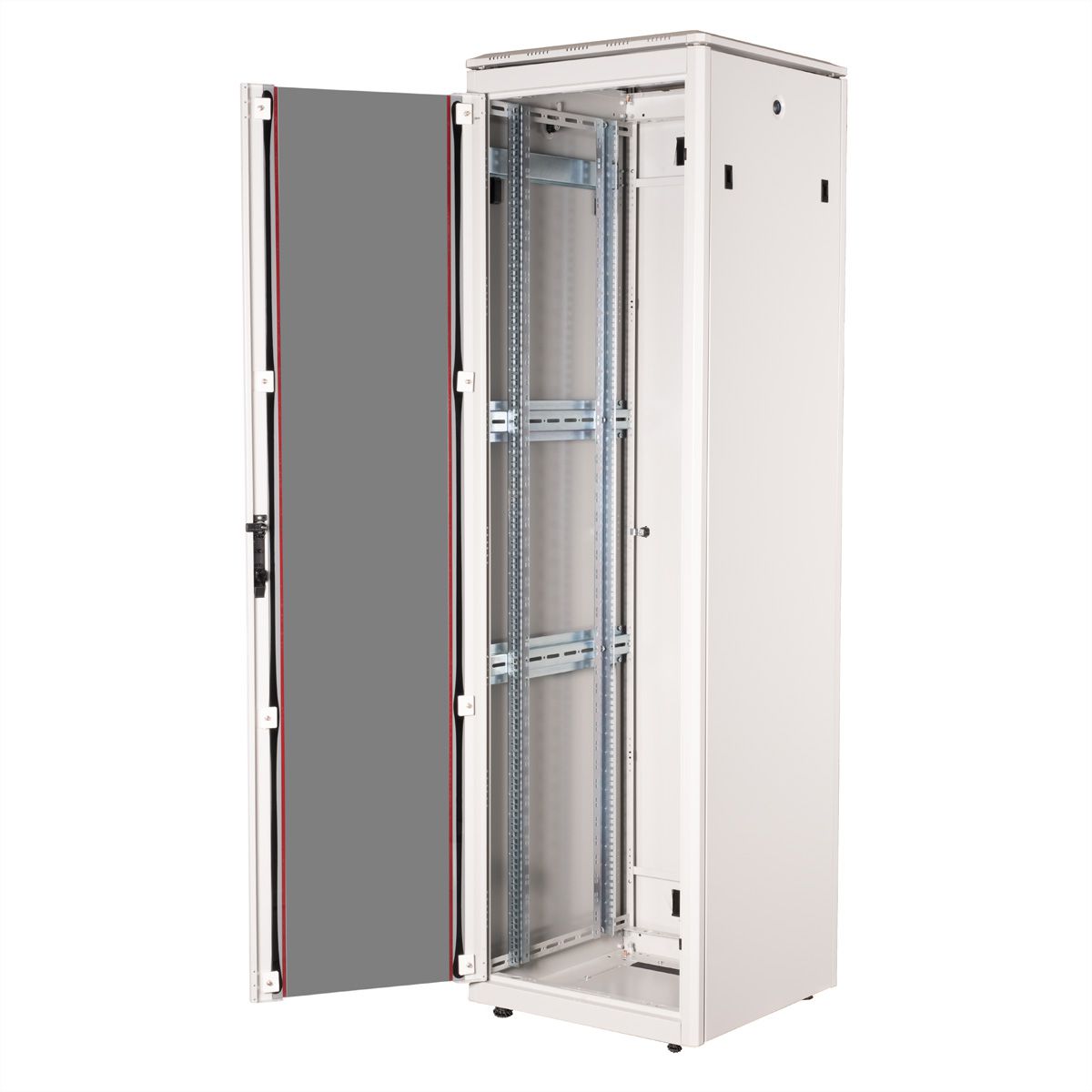 ROLINE 19" Baie réseau Pro 42U, 600x600 LxP Porte verre gris