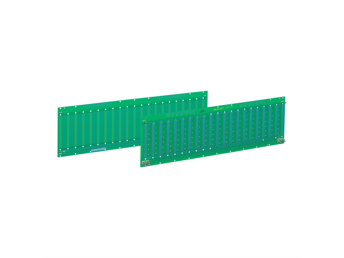 SCHROFF Carte-mère avec 90 lignes de signaux traversantes, 21 slots, pas de 4 HP, C96F