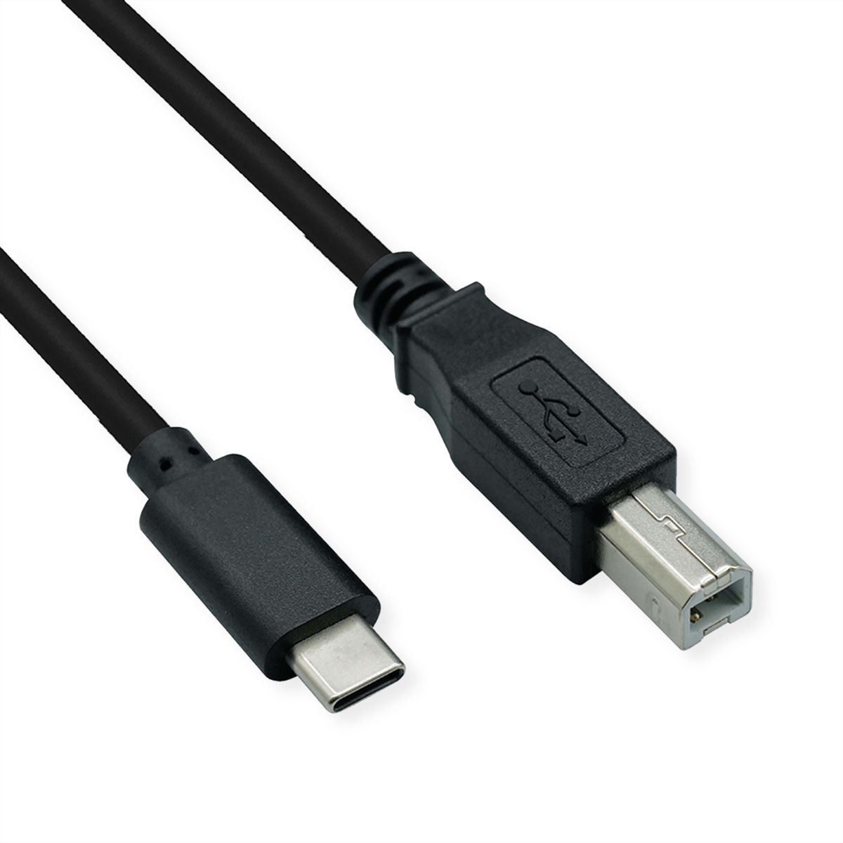 ROLINE Câble USB2.0 Type C - B, M/M, noir, 3 m