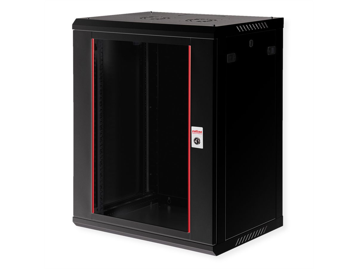 ROLINE 19" Boîtier mural Basic Plus 15U, 600x450 LxP noir