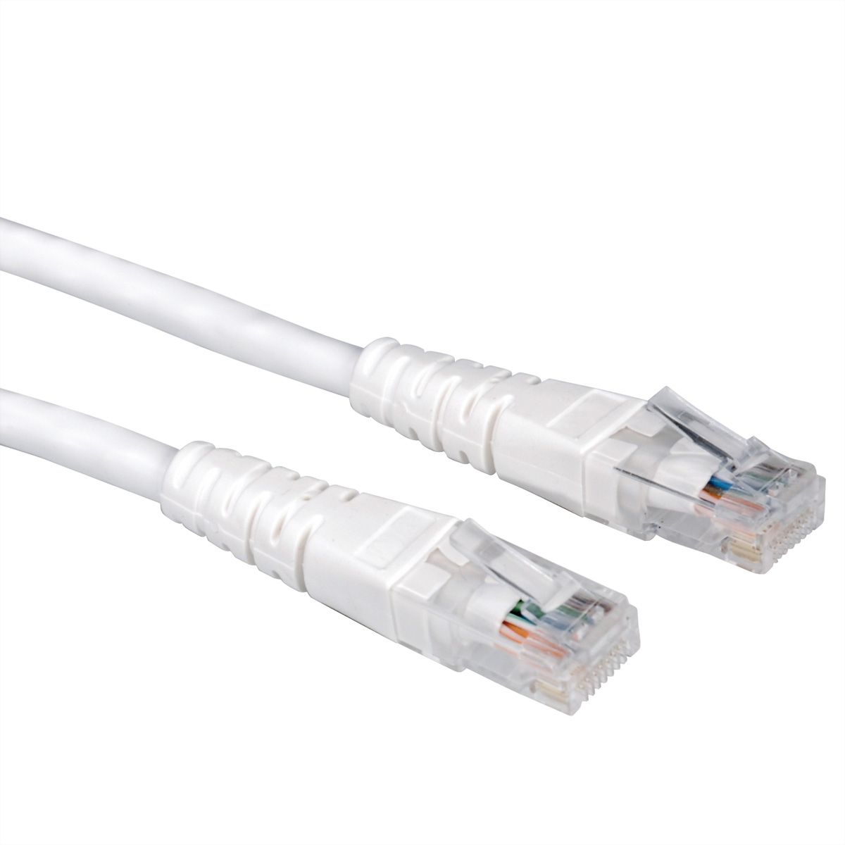 Cordon VALUE Cat.6 (Classe E) UTP confectionné, blanc, 1 m