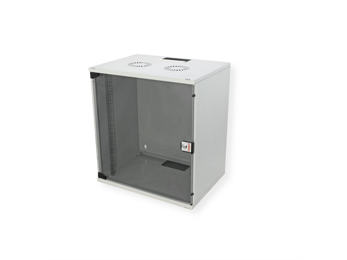 ROLINE 19" Boîtier mural Basic 12U, 540x400 LxP gris, EN KIT