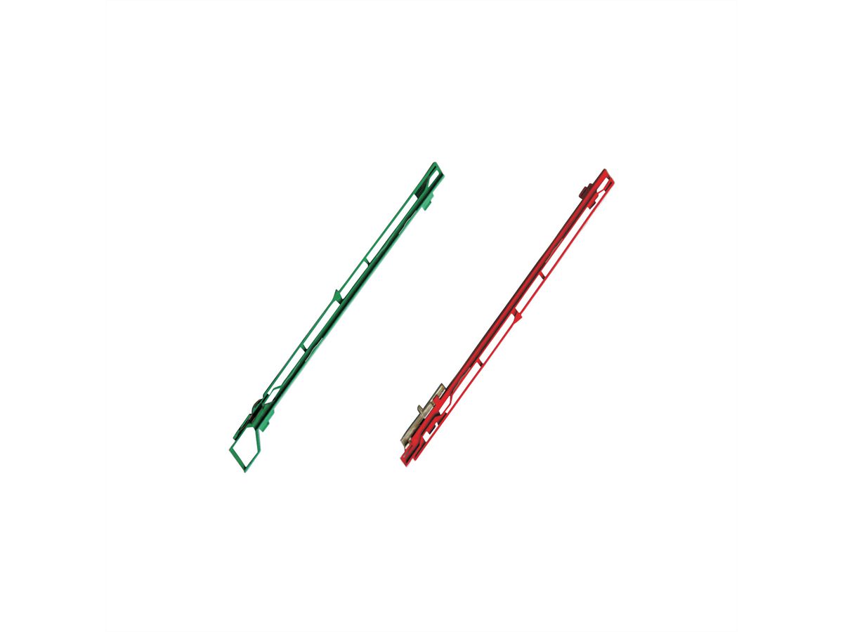 SCHROFF MTCA Rail de guidage, rouge, inférieur, pour modules AMC, 100 pièces