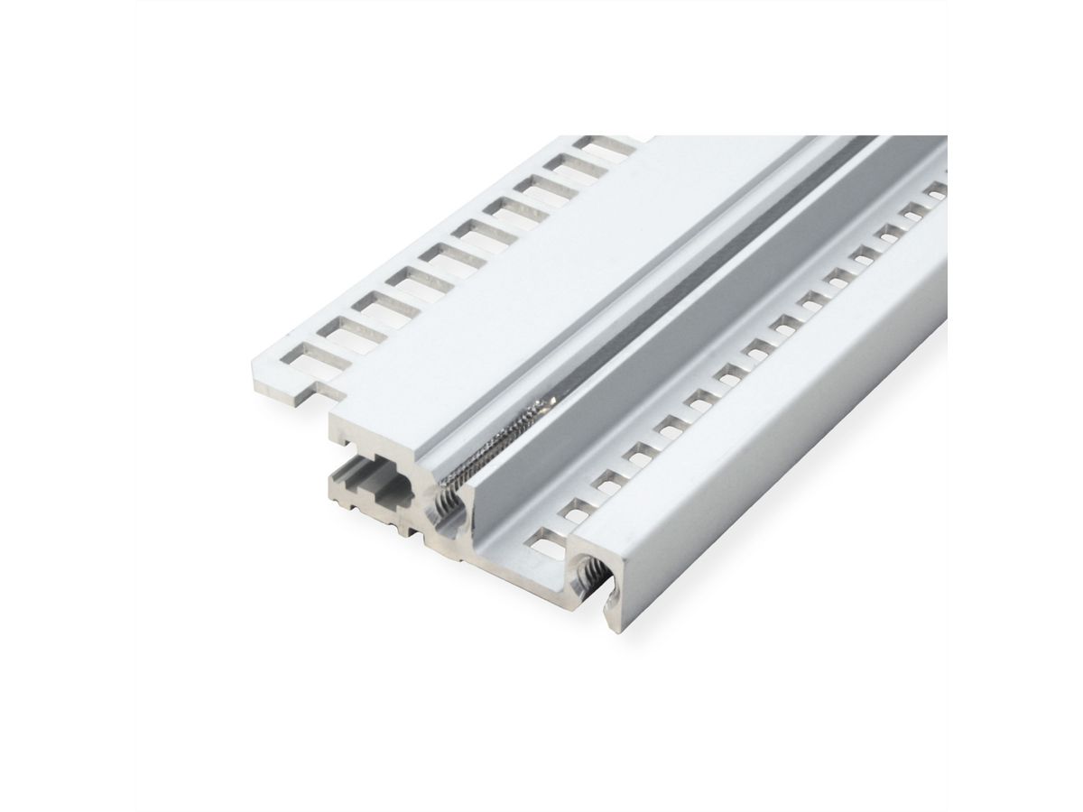 Rail horizontal SCHROFF, avant, type H-LD, lourd, lèvre longue, pour application IEEE, 63 HP