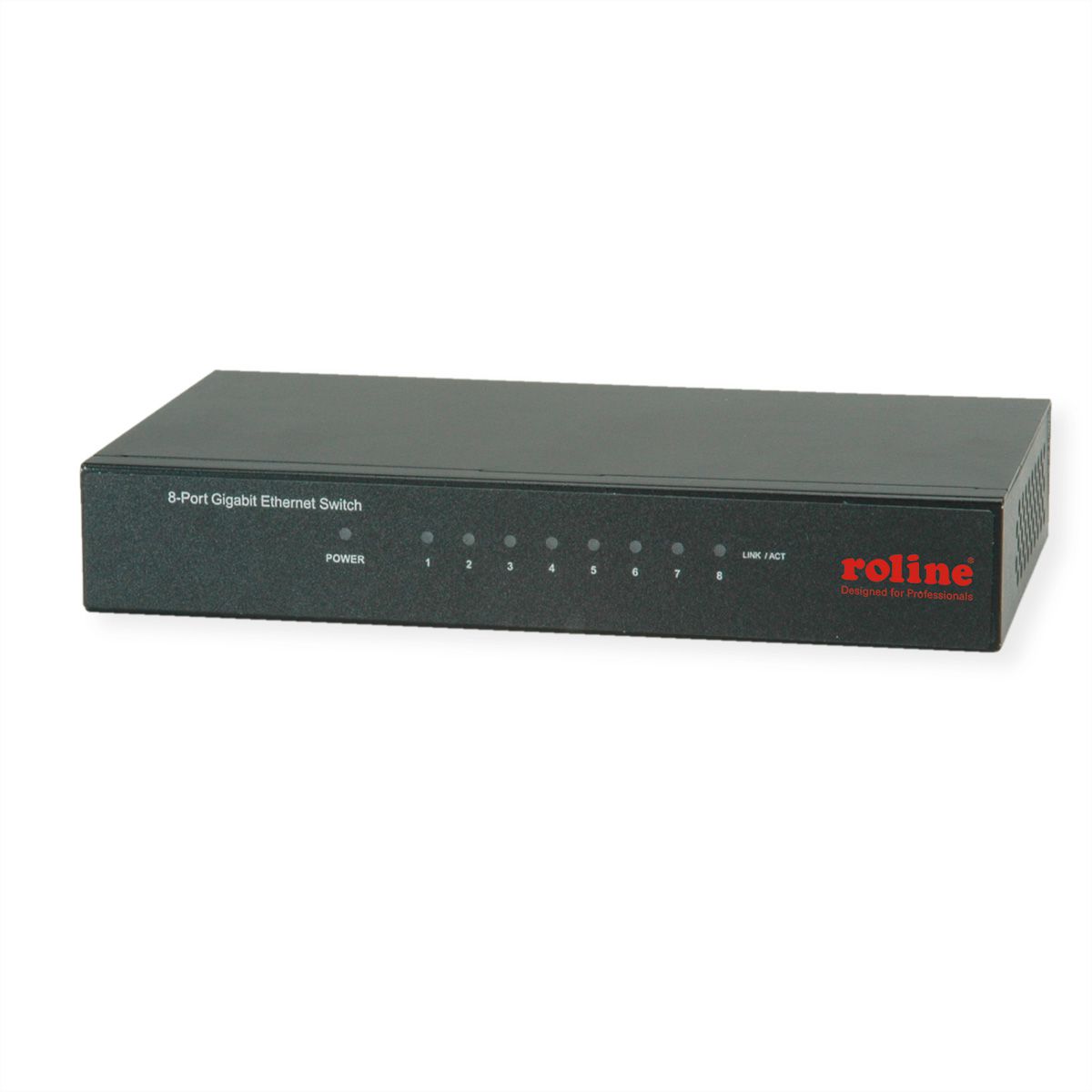 ROLINE Switch Gigabit, 8x RJ-45, non administrable