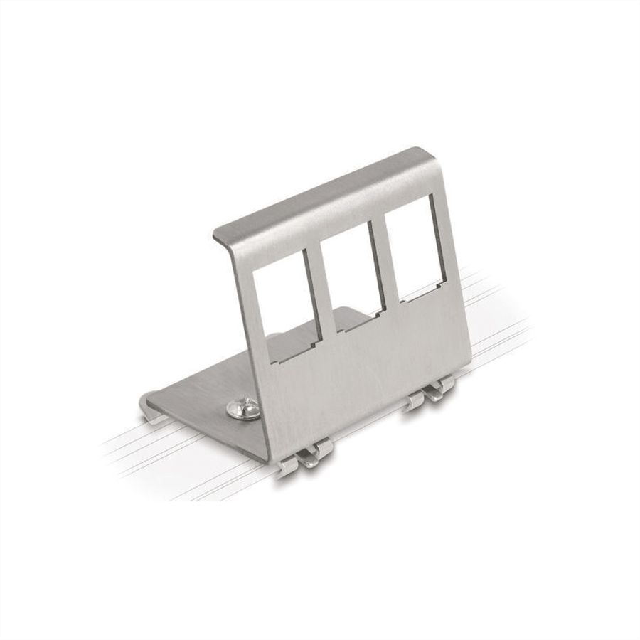 VALUE Adaptateur pour rail DIN, vide, pour 3 Keystones
