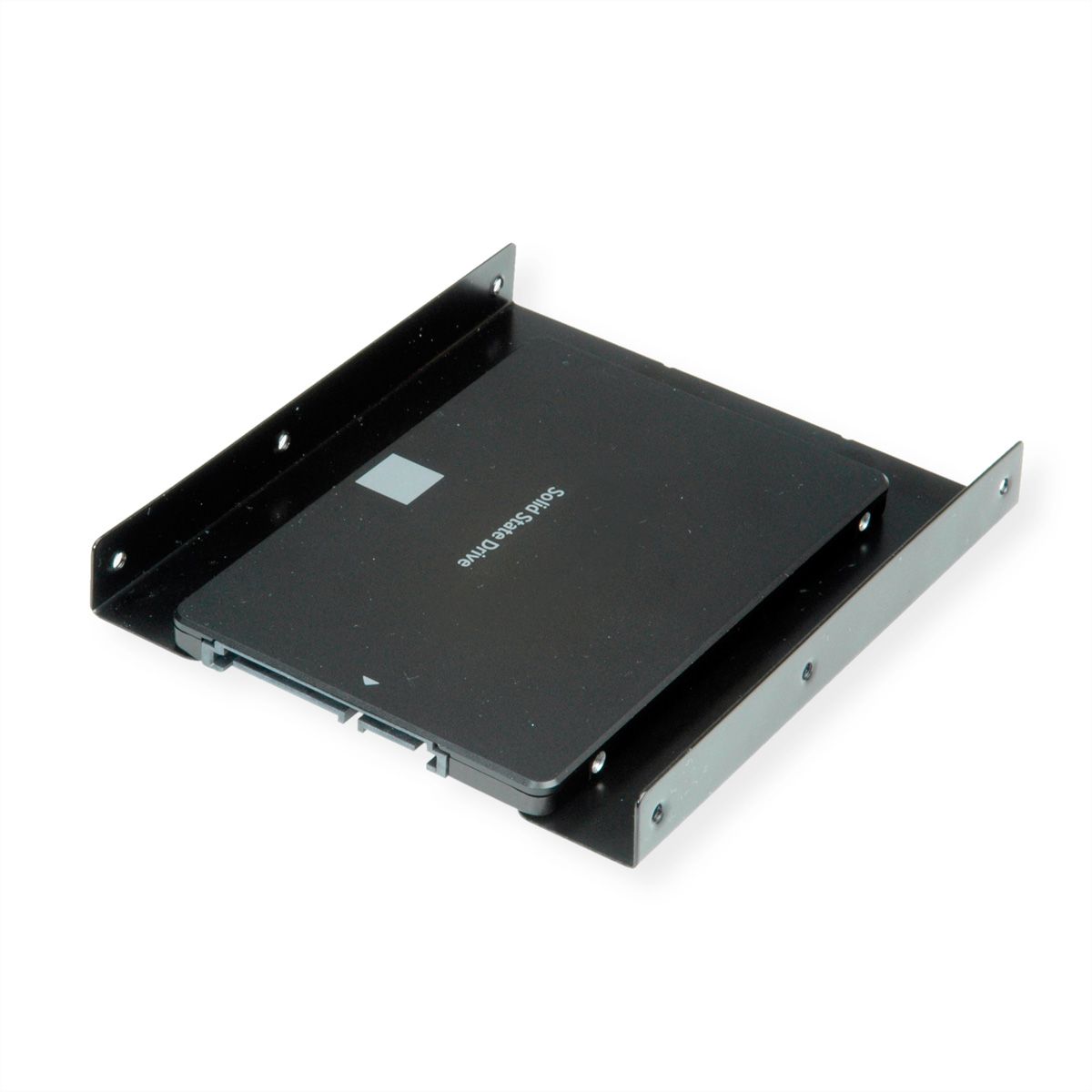 ROLINE Adaptateur de montage HDD/SSD 3.5", pour 1x HDD/SSD 2.5", métal, noir, noir
