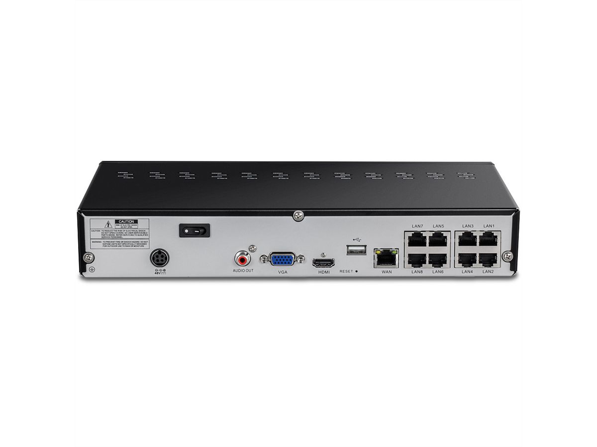 TRENDnet TV-NVR1508 NVR PoE H.265 4K (8MP) à 8 canaux