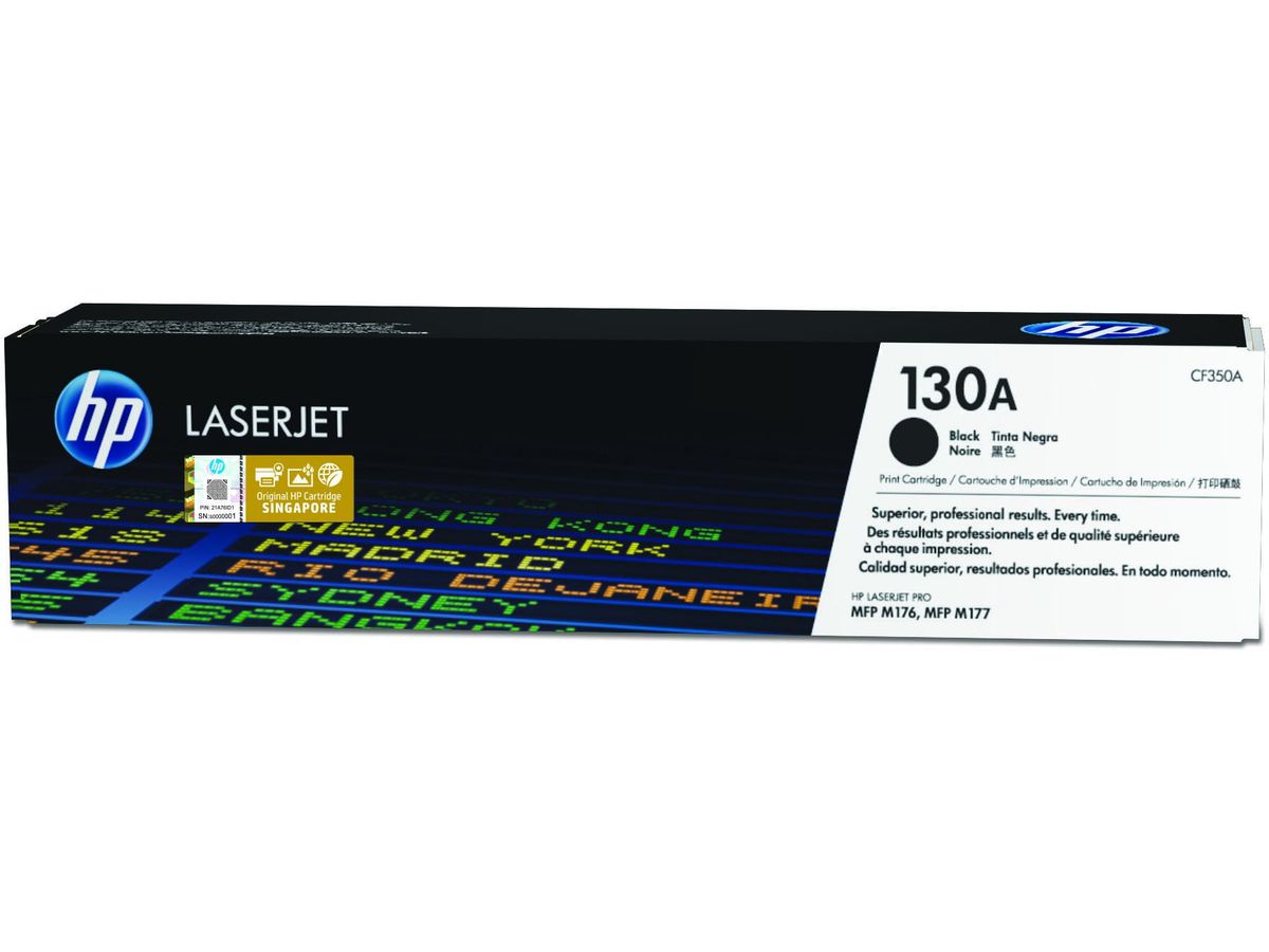 HP Cartouche de toner noir d'origine LaserJet 130A
