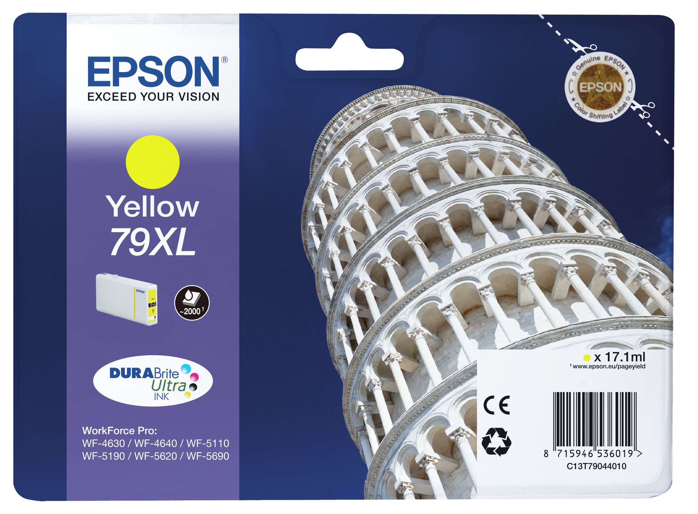 Epson Encre Jaune "Tour de Pise" XL (2 000 p)