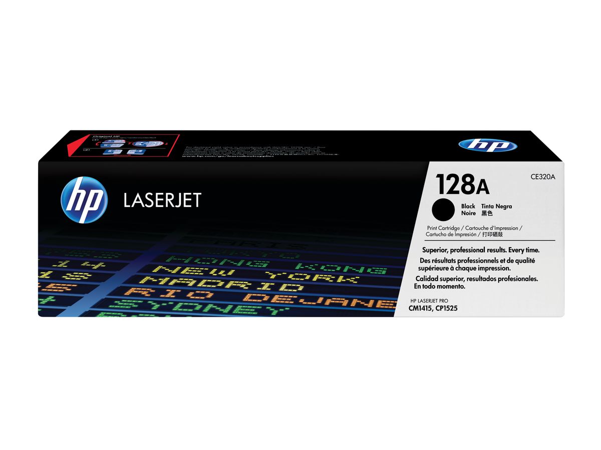 HP 128A toner LaserJet noir authentique